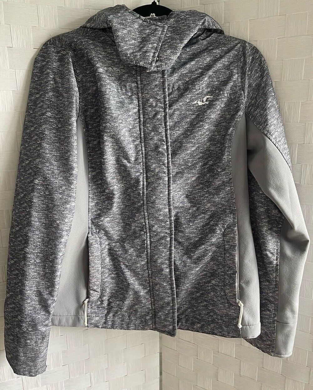 Hollister All-Weather Jacket Hooded Full Zip Fleece Lined Coat Women’s Large